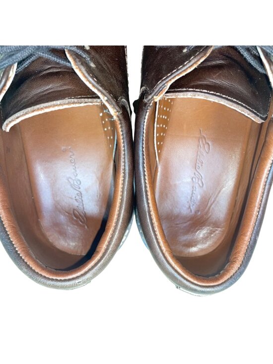 Eddie Bauer Men’s Brown Leather Derby Style Dress Shoes Size 8.5M